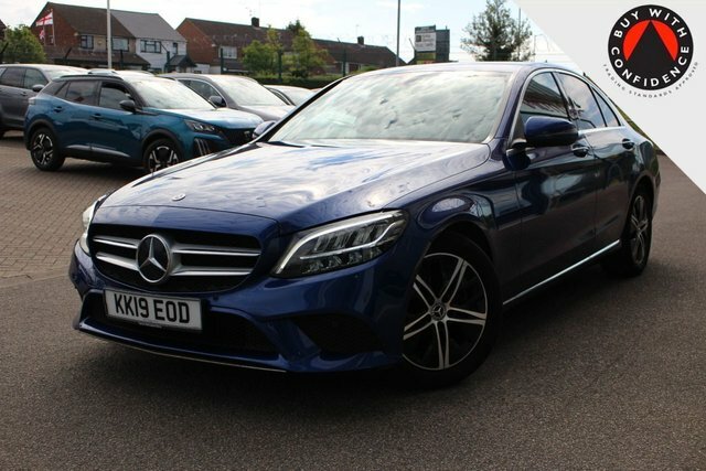Mercedes-Benz C Class 2.0 C220d Sport Saloon G-tronic Euro 6 KK19EOD Blue #4