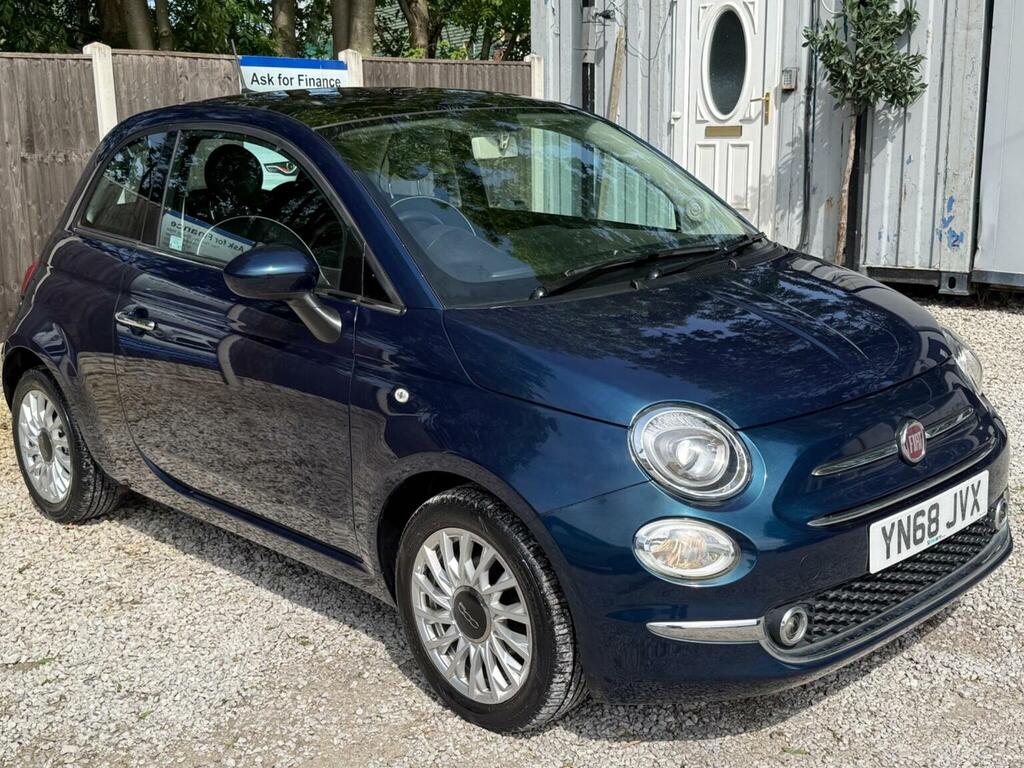 Fiat 500 Hatchback 1.2 Lounge Euro 6 Ss 201868 YN68JVX Blue #5