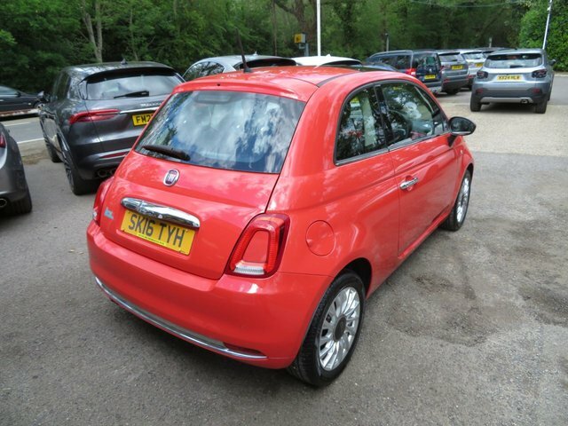 Fiat 500 2016 1.2 Lounge Hatchback Euro 6 SK16TYH Pink #3