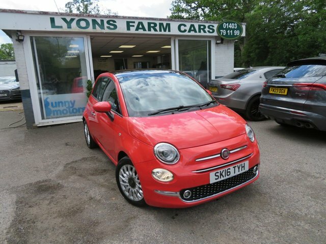 Fiat 500 2016 1.2 Lounge Hatchback Euro 6 Pink