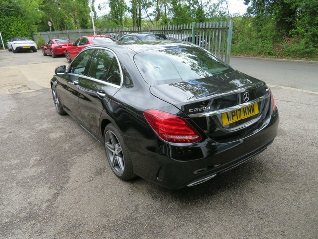 Mercedes-Benz C Class 2017 2.1 C220d Amg Line Premium Saloon Diese WP17KNW Black #5