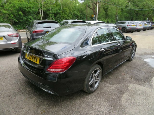 Mercedes-Benz C Class 2017 2.1 C220d Amg Line Premium Saloon Diese WP17KNW Black #3