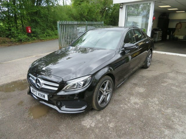 Mercedes-Benz C Class 2017 2.1 C220d Amg Line Premium Saloon Diese WP17KNW Black #4