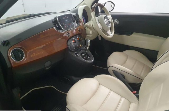 Fiat 500 2017 1.2 Riva Hatchback Dualogic Euro 6 GM17XWV Blue #2