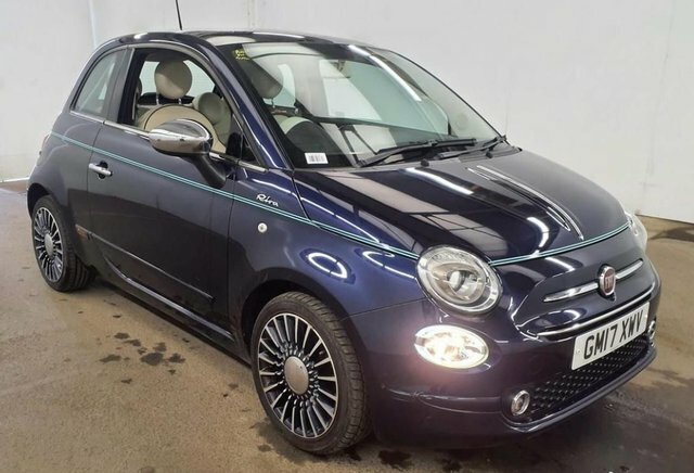 Fiat 500 2017 1.2 Riva Hatchback Dualogic Euro 6 Blue