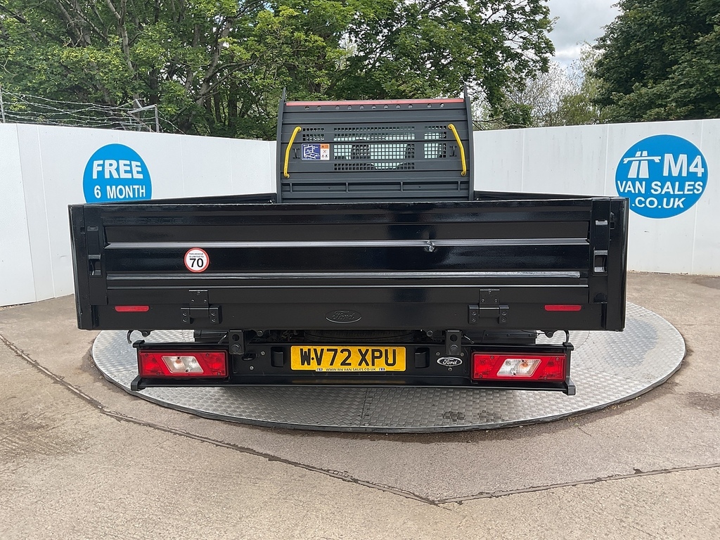 Ford Transit Custom 350 Ecoblue Leader Lwb Dropside Euro 6 L13ft 11 WV72XPU Black #4
