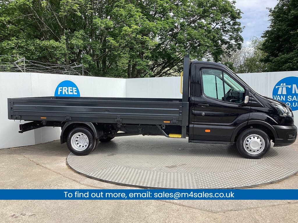 Ford Transit Custom 350 Ecoblue Leader Lwb Dropside Euro 6 New Wet Be WV72XPW Black #2