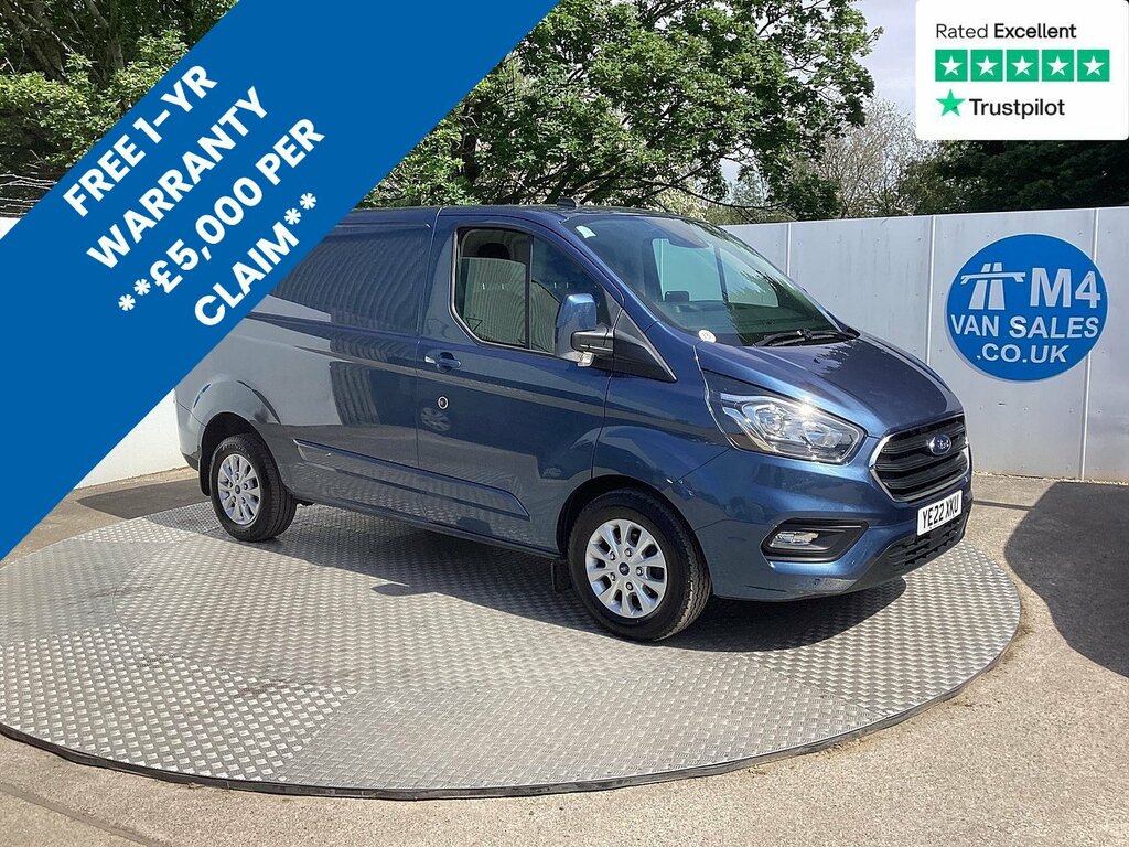 Ford Transit Custom 280 Ecoblue Limited Swb A C Euro 6 U7998 Ulez YE22XKU Blue