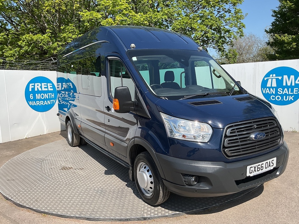 Ford Transit Custom Tdci 460 Trend 17 Seat U8028 Ulez GX66OAS Blue