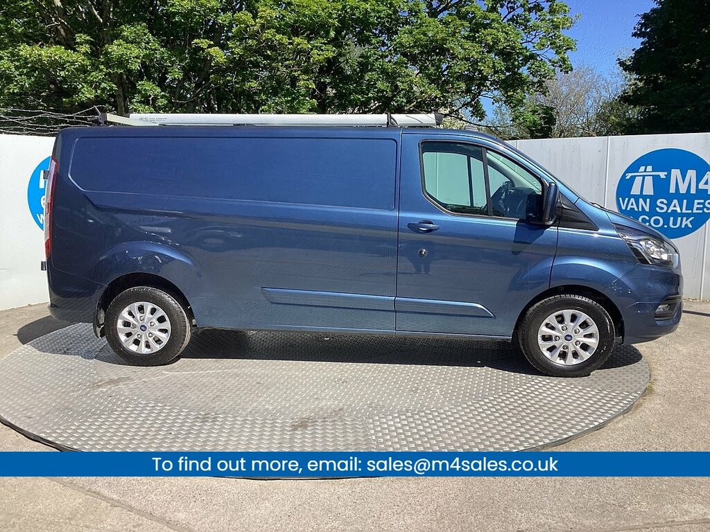 Ford Transit Custom 340 Ecoblue Mhev Limited Lwb Euro 6 U8039 Ulez GX70GUG Blue #2