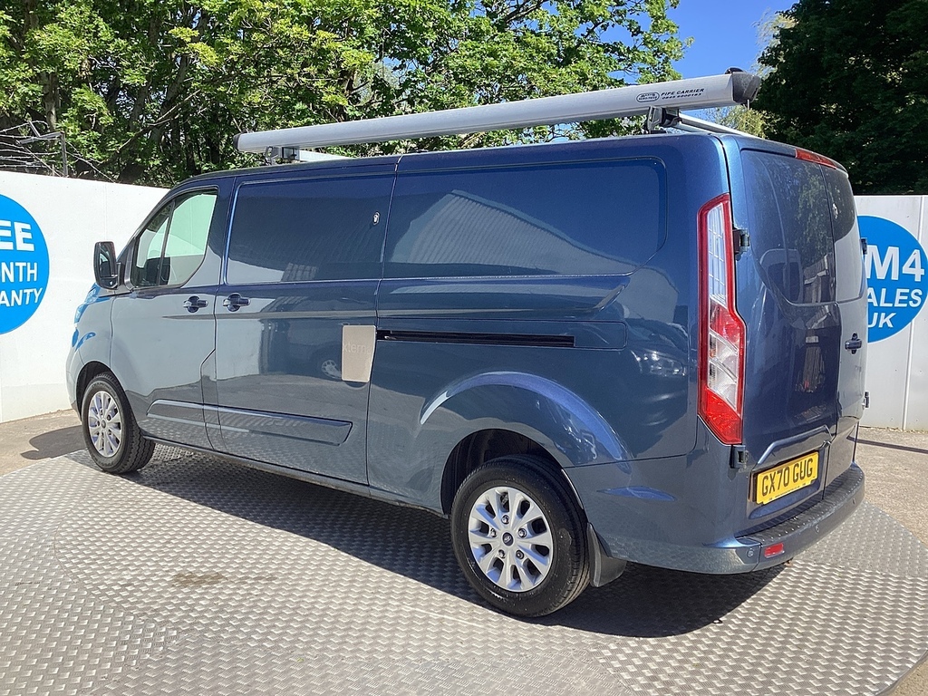 Ford Transit Custom 340 Ecoblue Mhev Limited Lwb Euro 6 U8039 Ulez GX70GUG Blue #5