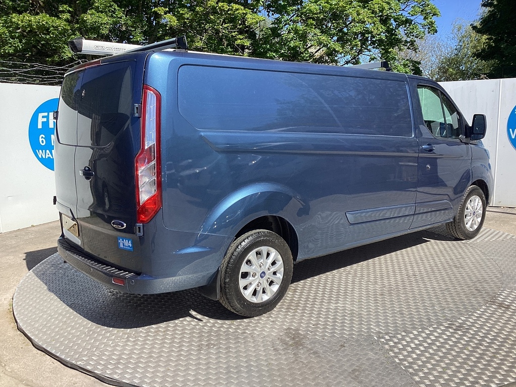 Ford Transit Custom 340 Ecoblue Mhev Limited Lwb Euro 6 U8039 Ulez GX70GUG Blue #3