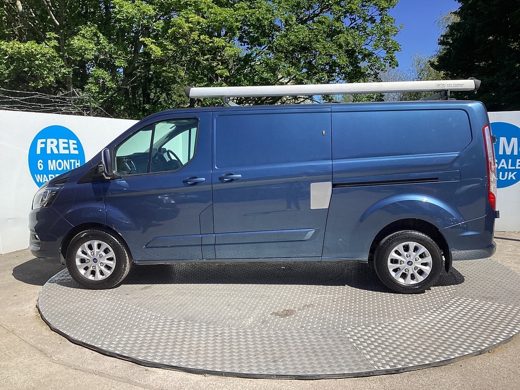 Ford Transit Custom 340 Ecoblue Mhev Limited Lwb Euro 6 U8039 Ulez GX70GUG Blue #6