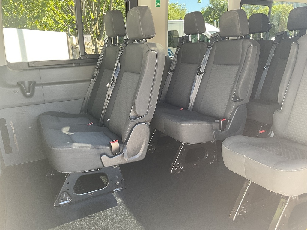 Ford Transit Custom 460 Ecoblue Leader 17 Seat Minibus U8076 Ulez HN69KZR White #2