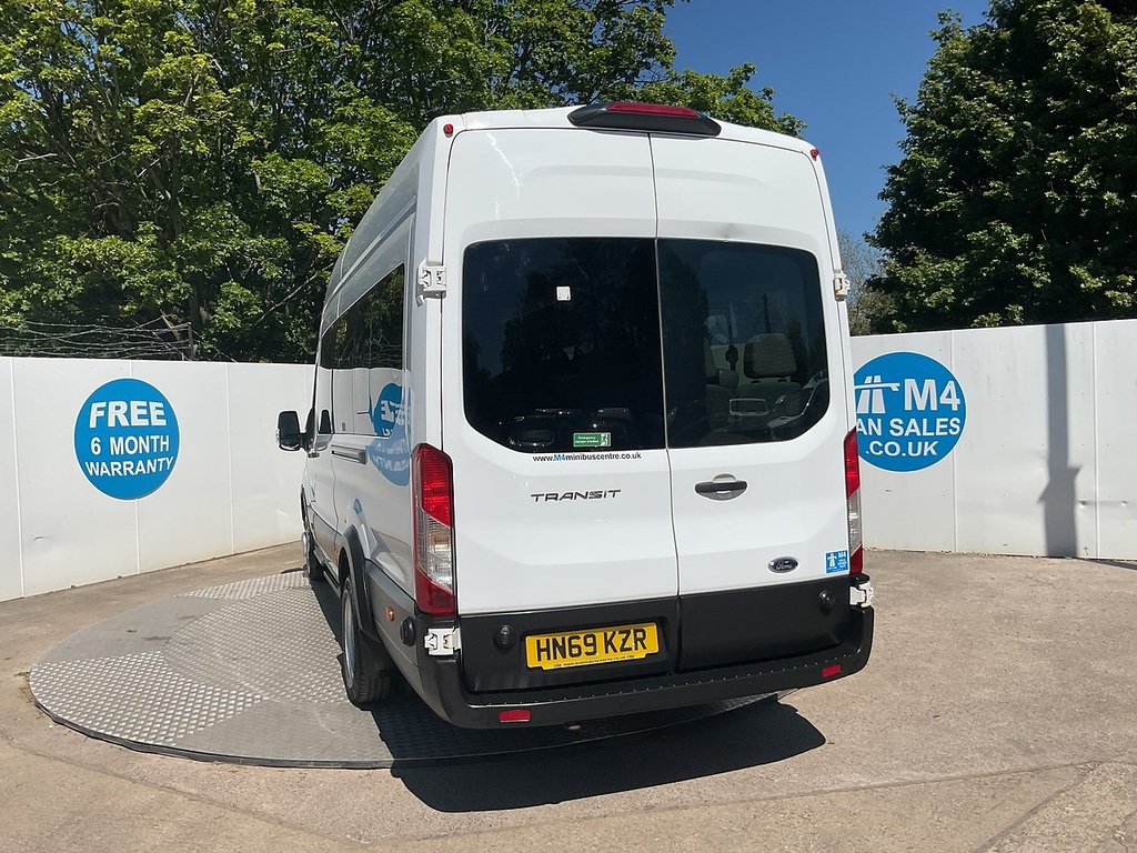 Ford Transit Custom 460 Ecoblue Leader 17 Seat Minibus U8076 Ulez HN69KZR White #3