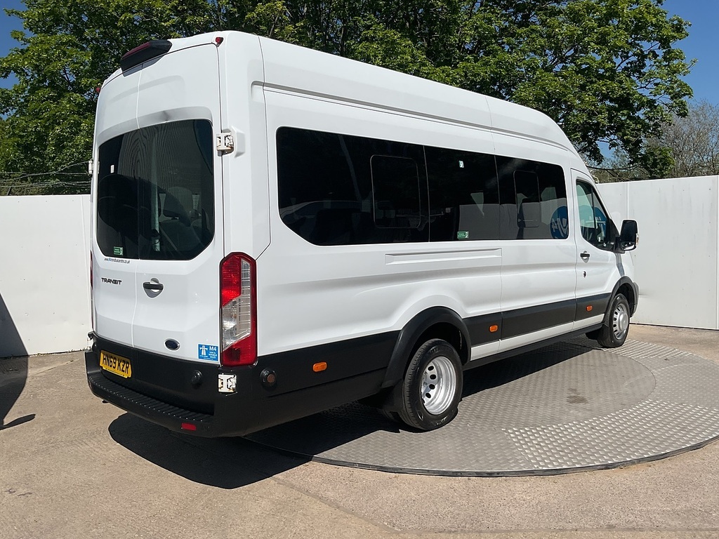 Ford Transit Custom 460 Ecoblue Leader 17 Seat Minibus U8076 Ulez HN69KZR White #4