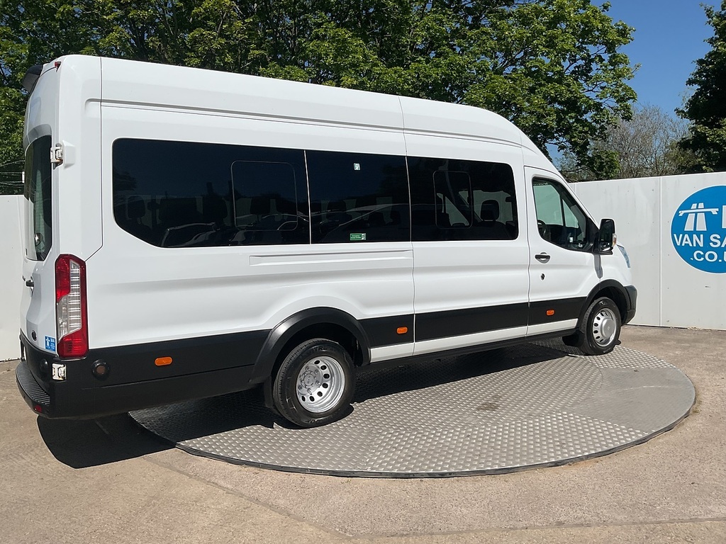 Ford Transit Custom 460 Ecoblue Leader 17 Seat Minibus U8076 Ulez HN69KZR White #5