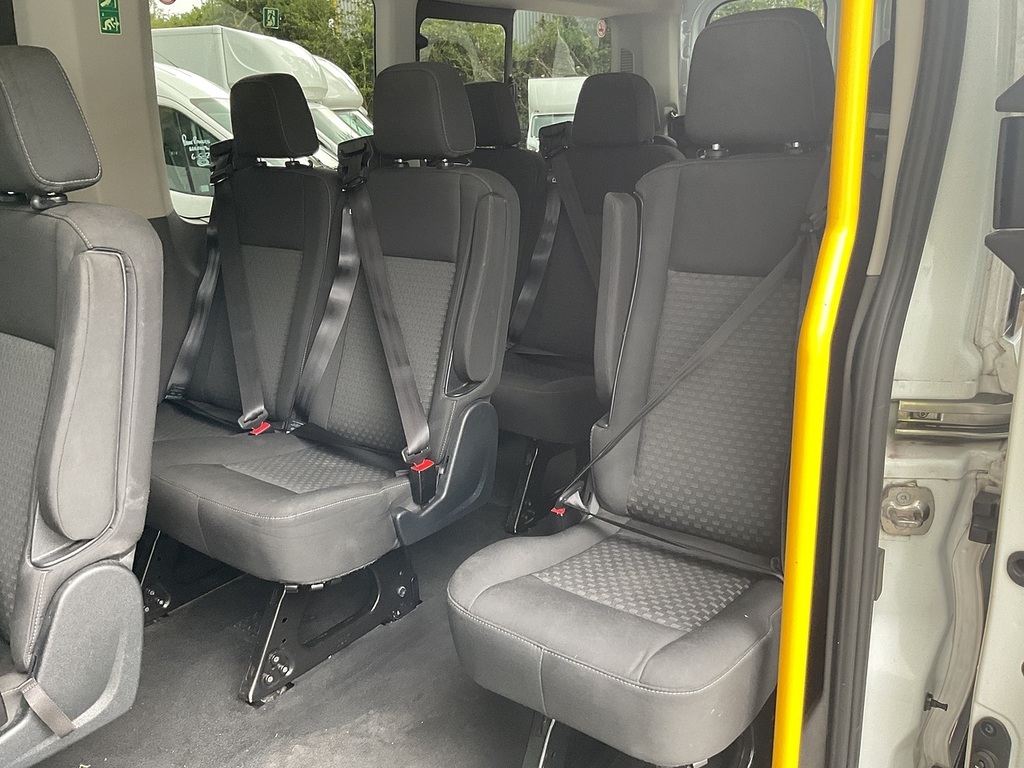 Ford Transit Custom 460 Ecoblue Trend No Tacho 17 Seater U8082 Ulez EJ69OTN White #2