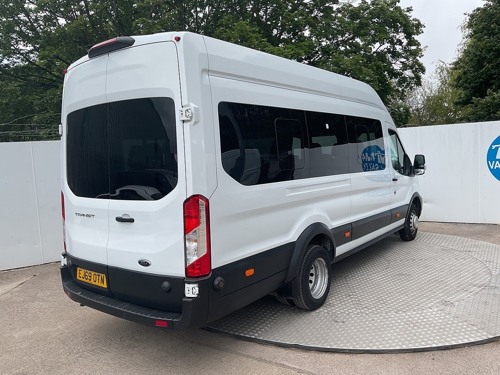 Ford Transit Custom 460 Ecoblue Trend No Tacho 17 Seater U8082 Ulez EJ69OTN White #6