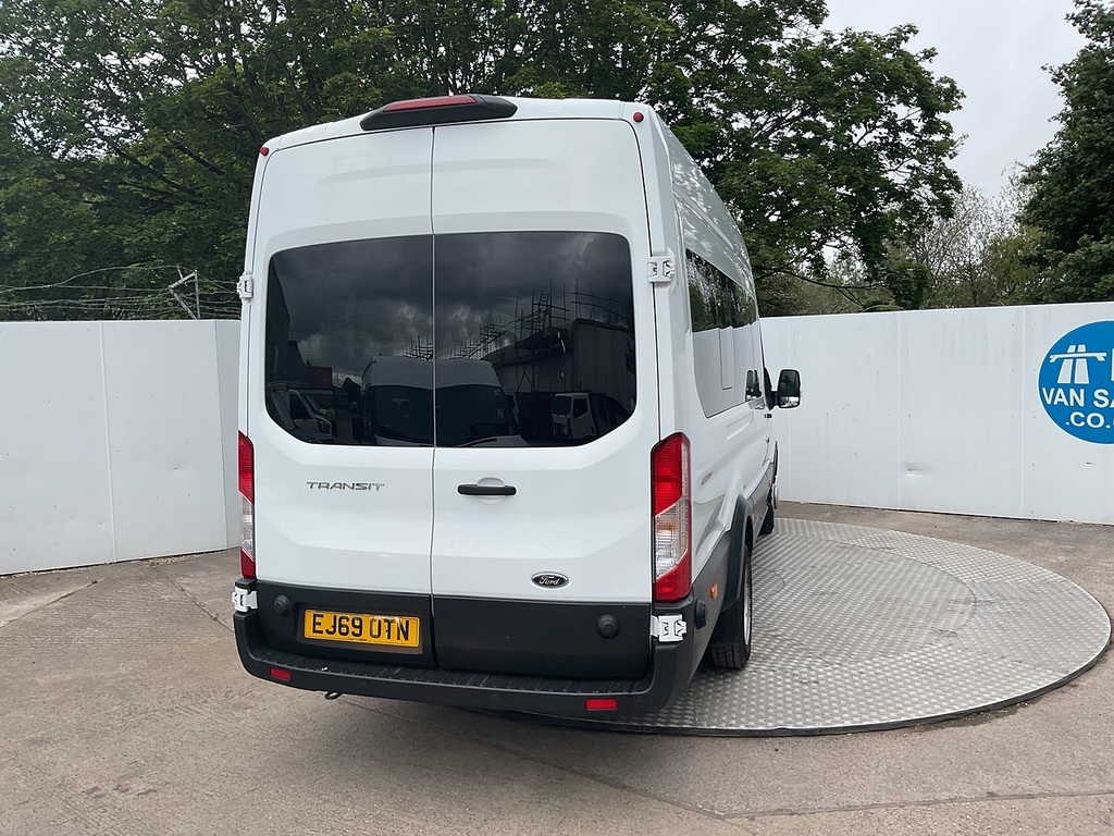 Ford Transit Custom 460 Ecoblue Trend No Tacho 17 Seater U8082 Ulez EJ69OTN White #4