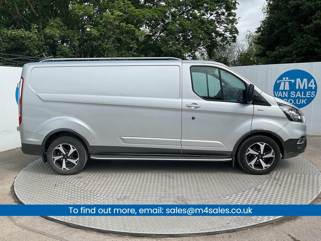 Ford Transit Custom 300 Ecoblue Active Lwb L R A C Euro 6 New Wet Bel SY71RFE Silver #2