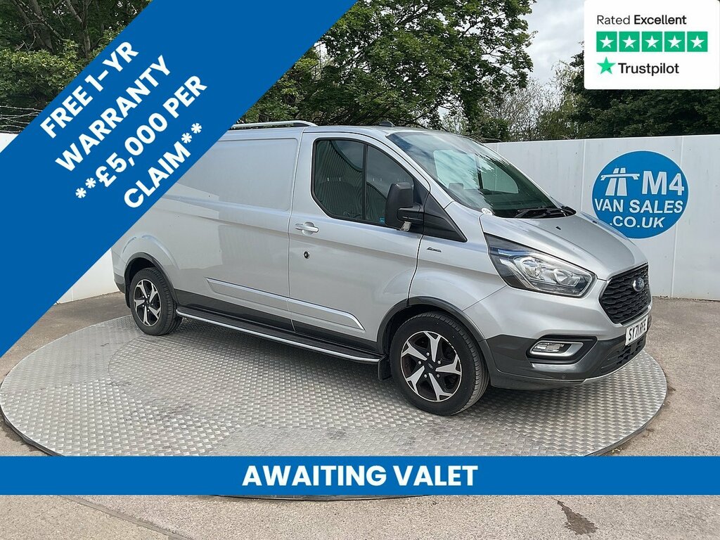 Ford Transit Custom 300 Ecoblue Active Lwb L R A C Euro 6 New Wet Bel Silver