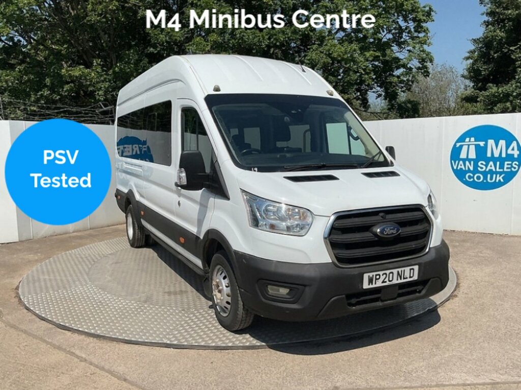 Ford Transit Custom 460 Ecoblue Leader 17 Seat Minibus U8113 Ulez White