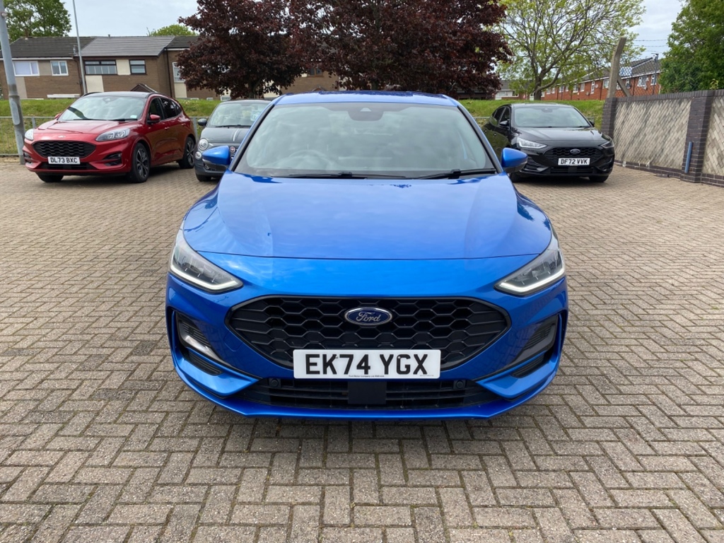 Ford Focus 1.0 Ecoboost Hybrid Mhev St-line X EK74YGX Blue #2