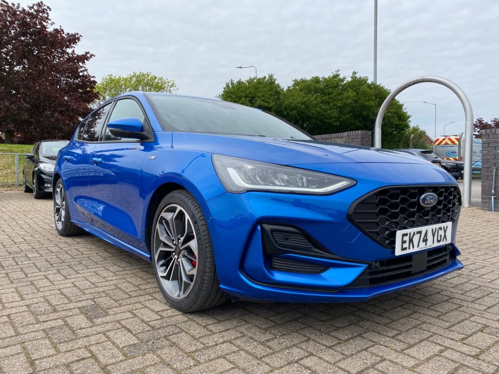 Ford Focus 1.0 Ecoboost Hybrid Mhev St-line X EK74YGX Blue #6