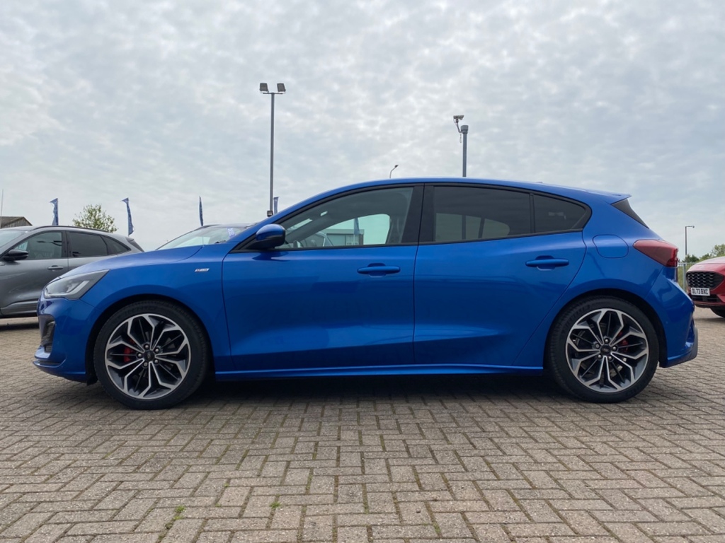 Ford Focus 1.0 Ecoboost Hybrid Mhev St-line X EK74YGX Blue #4