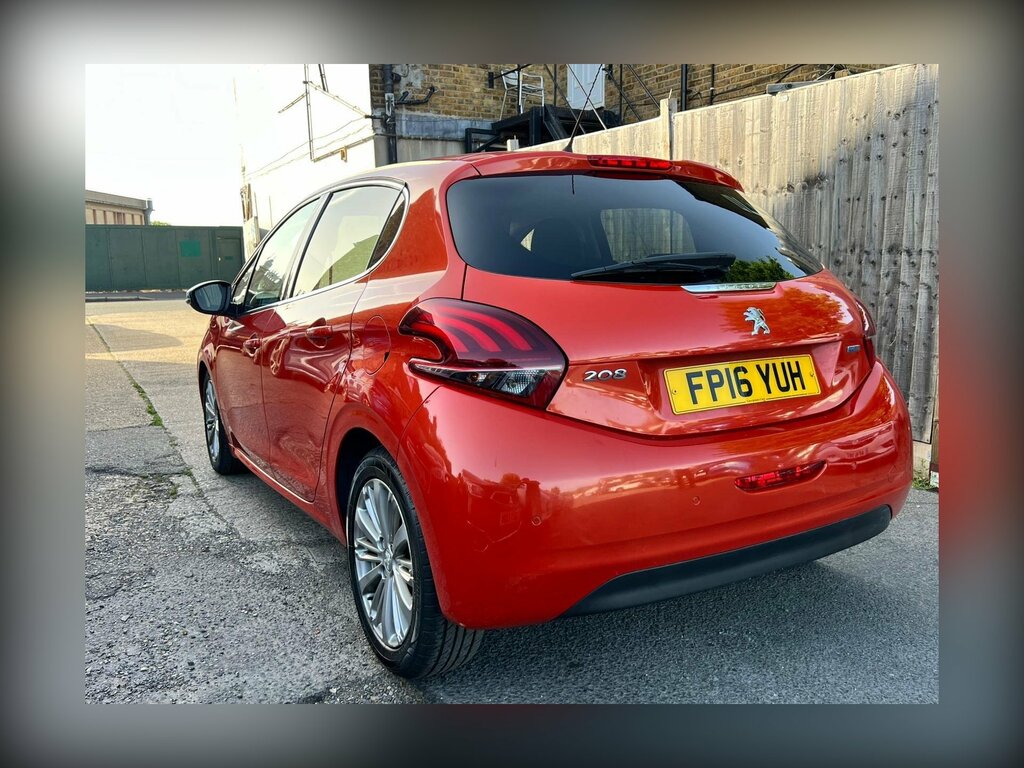 Peugeot 208 1.2 Puretech Allure Eat Euro 6 Ss FP16YUH Orange #4