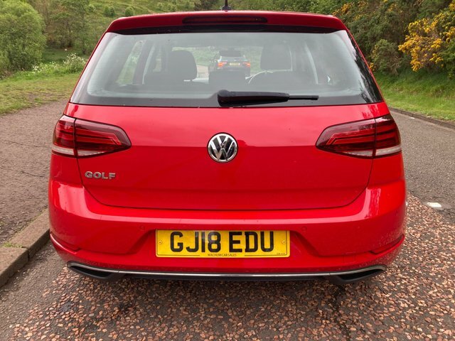 Volkswagen Golf 2018 1.0 Tsi Se Euro 6 Ss GJ18EDU Red #4
