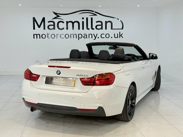 BMW 4 Series 2.0 420D M Sport Convertible Euro White #5