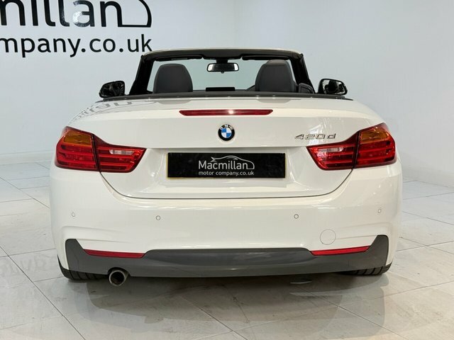 BMW 4 Series 2.0 420D M Sport Convertible Euro White #6