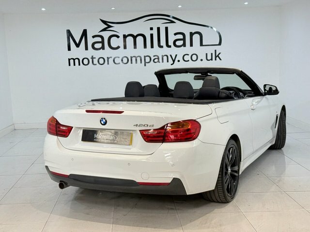 BMW 4 Series 2.0 420D M Sport Convertible Euro White #4