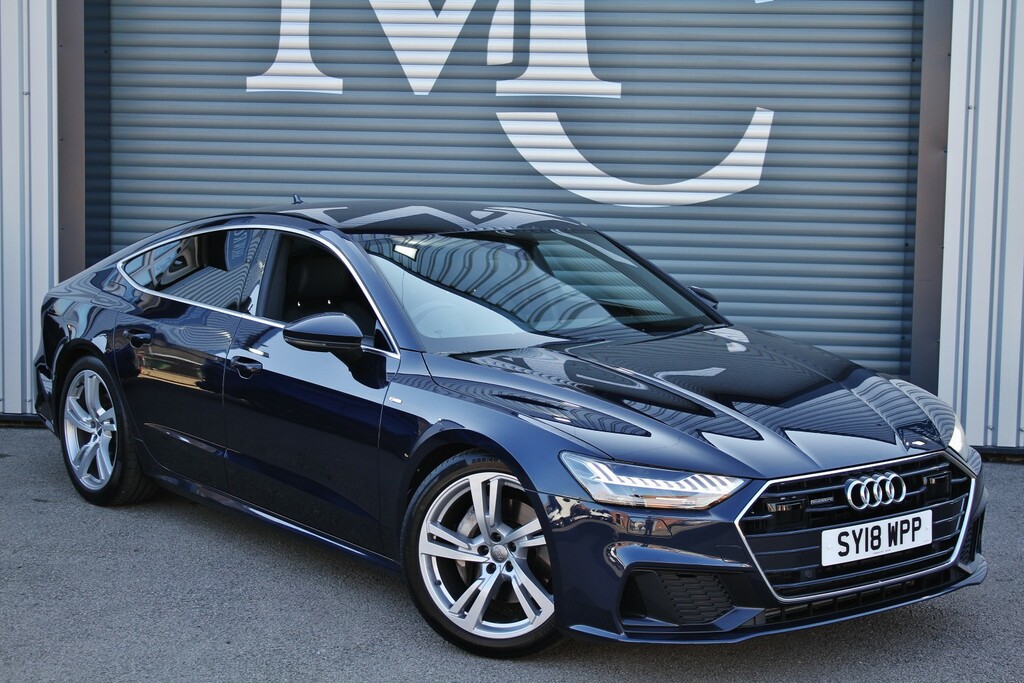 Audi A7 Hatchback 3.0 Tdi V6 50 S Line 2018 Blue #2