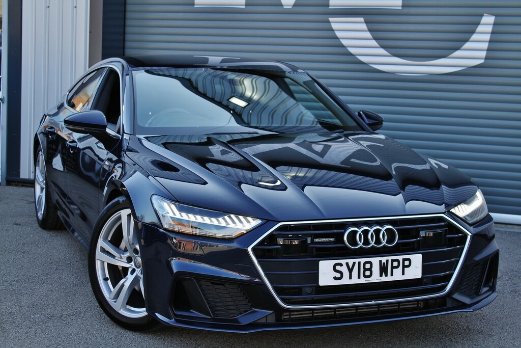Audi A7 Hatchback 3.0 Tdi V6 50 S Line 2018 Blue #3