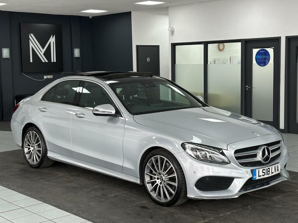 Mercedes-Benz C Class Saloon 2.1 C250d Amg Line Premium Plus G-tronic LS18LVA Silver #2
