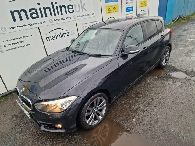 BMW 1 Series 2.0 118D Sport Euro 6 S S YA68NMF Black #3