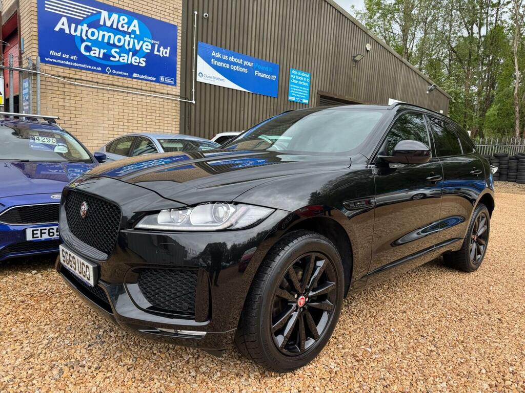 Jaguar F-Pace Suv 2.0 D180 Chequered Flag Awd Euro 6 Ss SG69UGO Black #2