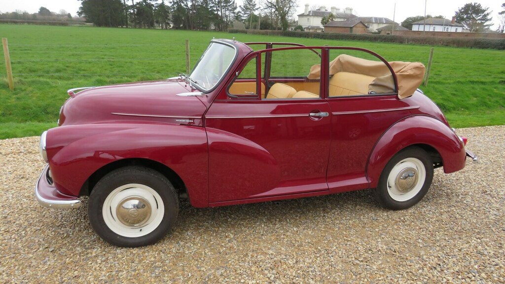 Morris Minor Restored Convertible Red #2