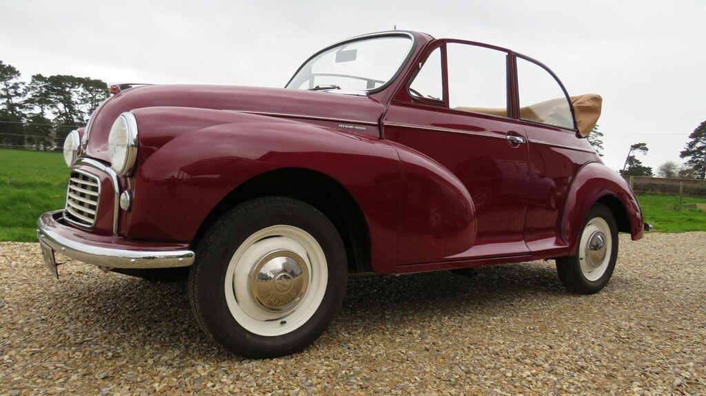 Morris Minor Restored Convertible Red #4