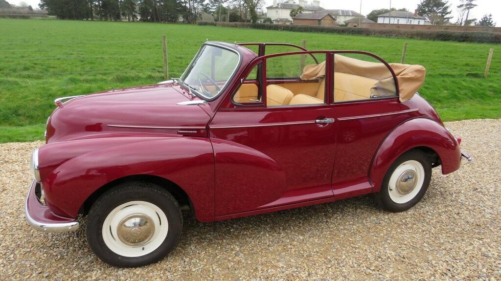 Morris Minor Restored Convertible Red #6