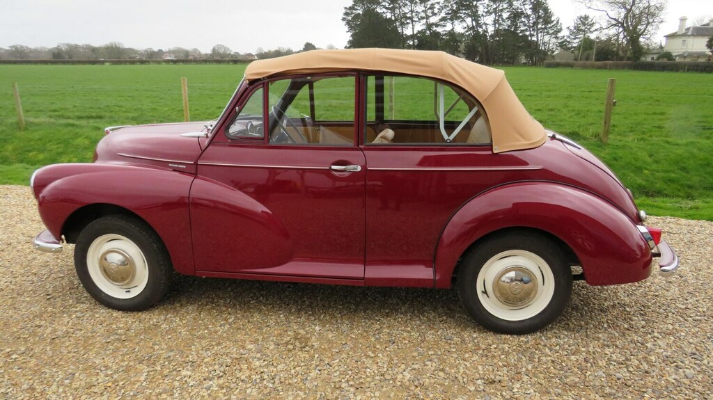 Morris Minor Restored Convertible Red #5
