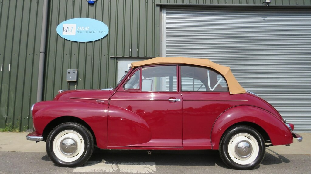 Morris Minor Restored Convertible Red