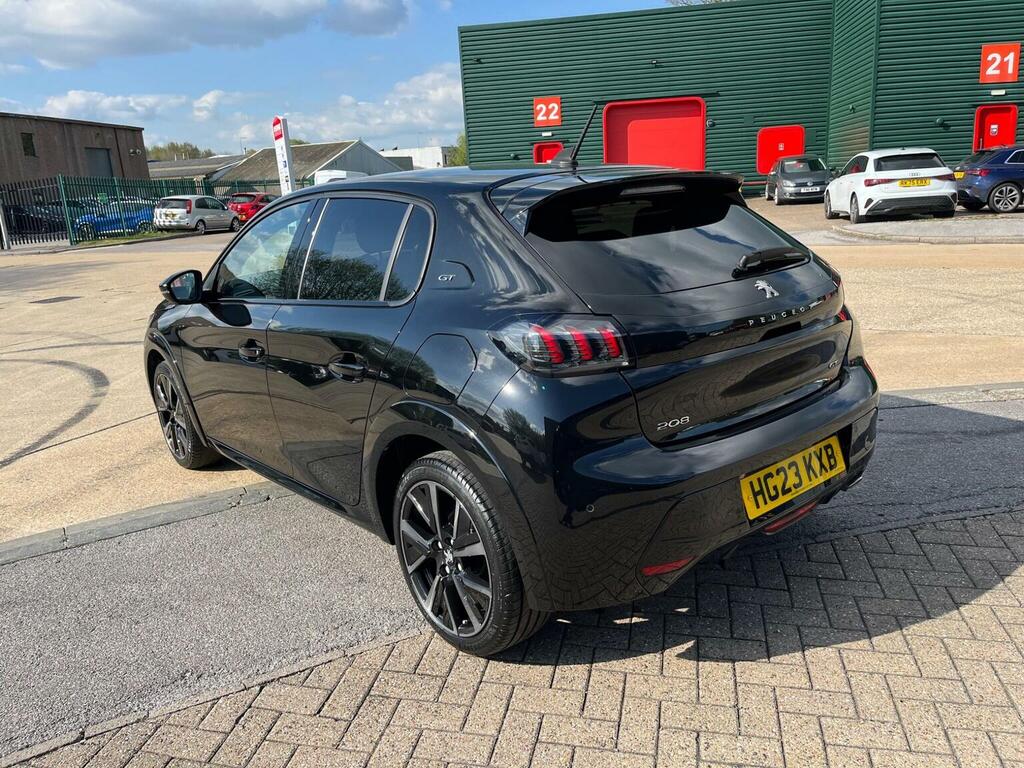 Peugeot 208 Hatchback 1.2 Puretech Gt Euro 6 Ss 20232 HG23KXB Black #4