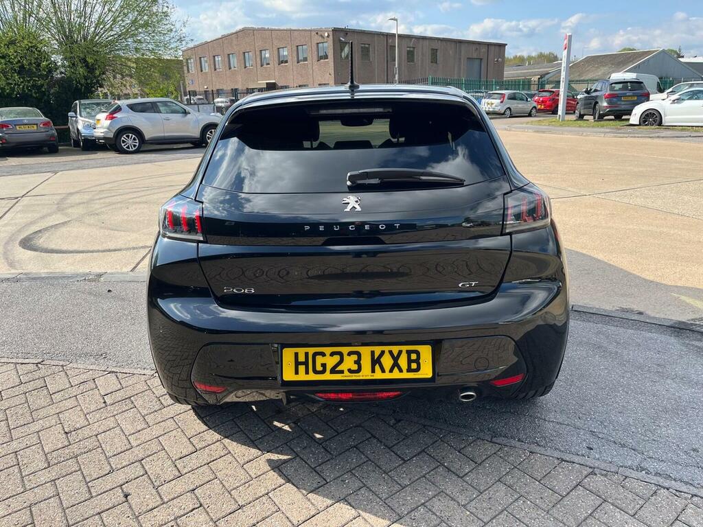 Peugeot 208 Hatchback 1.2 Puretech Gt Euro 6 Ss 20232 HG23KXB Black #5