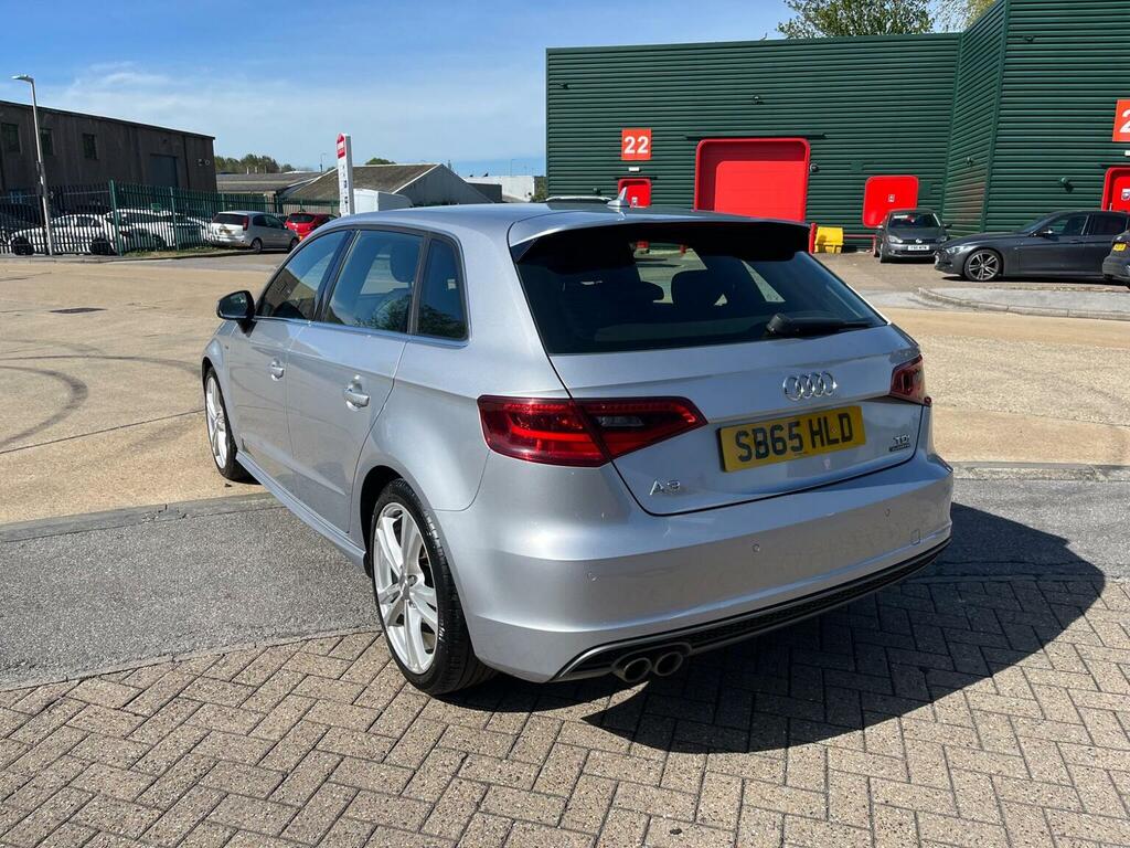 Audi A3 Hatchback 2.0 Tdi S Line Sportback S Tronic Quattr SB65HLD Silver #4