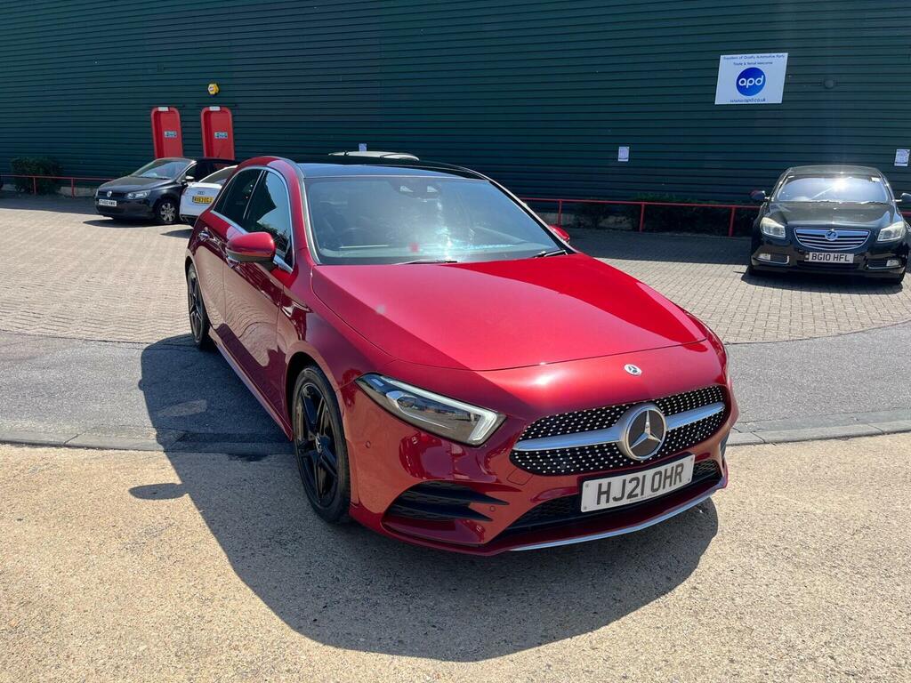 Mercedes-Benz A Class Hatchback 2.0 A250 Amg Line Premium Plus 2 7G-dc HJ21OHR Red #4