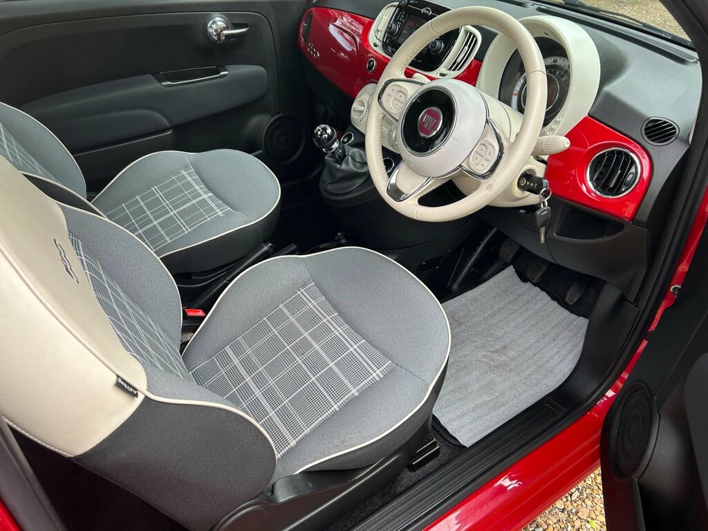 Fiat 500 1.2 Lounge Euro 6 Ss PJ19FWW Red #3